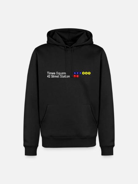 times - Männer Premium Bio Hoodie - Schwarz