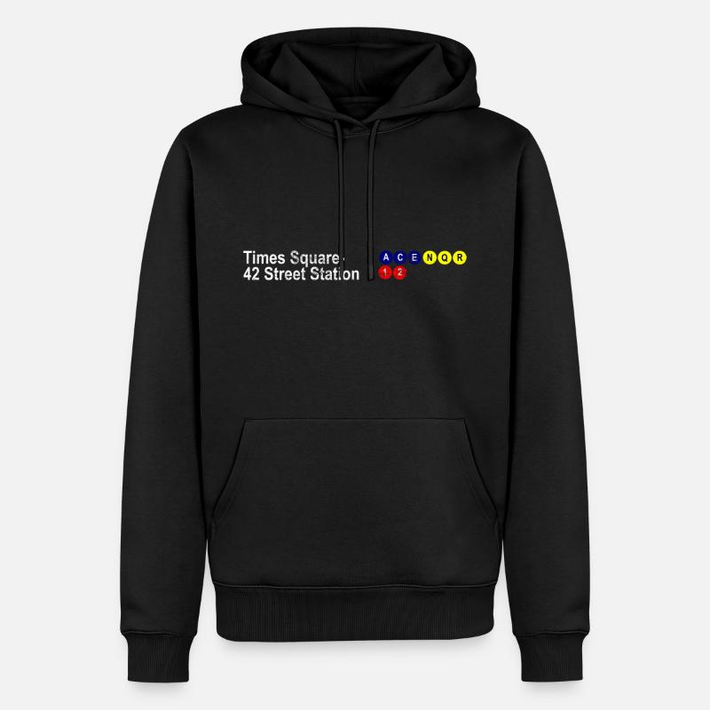 Fois - Sweat à capuche Premium bio Homme - noir