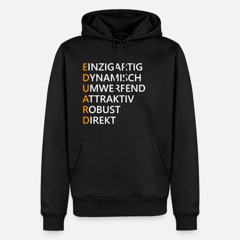 Eduard Name Geschenk - Männer Premium Bio Hoodie - Schwarz