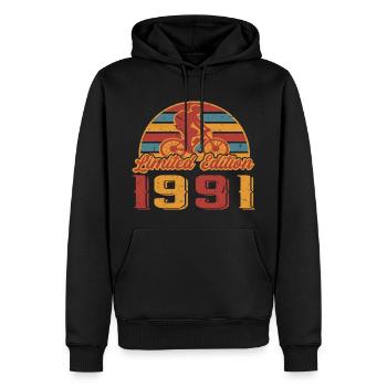 Fahrräder Radfahrer Fahrrad Geburtstag Bike 1991 - Männer Premium Bio Hoodie - Schwarz - Vorne - Nico (187cm)