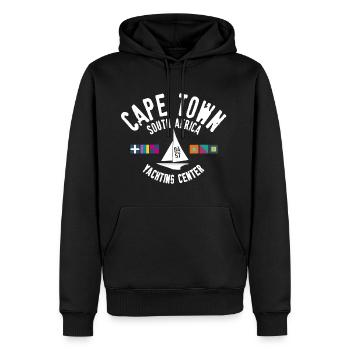 Kapstadt Yachting Center - Männer Premium Bio Hoodie - Schwarz - Vorne - Nico (187cm)