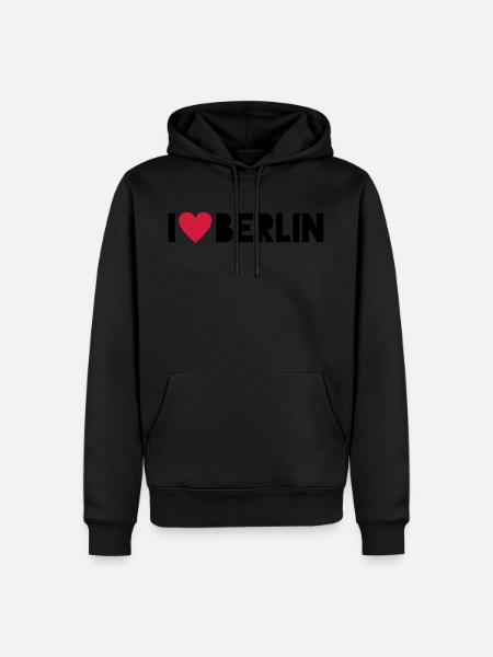 I Love Berlin - Men’s Premium Organic Hoodie - black