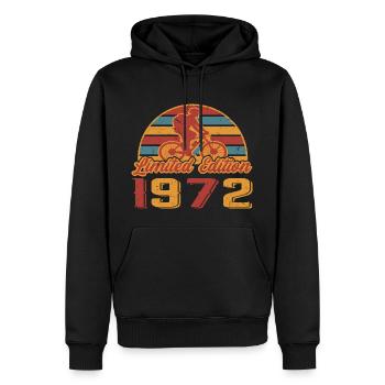 Radfahrer Fahrradfahrer Bike Geburtstag 1972 - Männer Premium Bio Hoodie - Schwarz - Vorne - Nico (187cm)