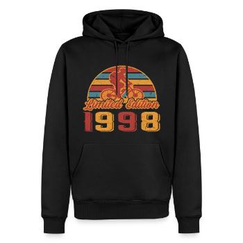 Fahrrad Bike Fahrräder Radfahrerin Geburtstag 1998 - Männer Premium Bio Hoodie - Schwarz - Vorne - Nico (187cm)