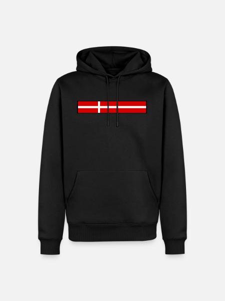Denmark Flag - Men’s Premium Organic Hoodie - black