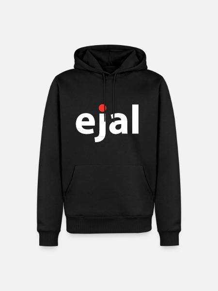 ejal rot - Männer Premium Bio Hoodie - Schwarz