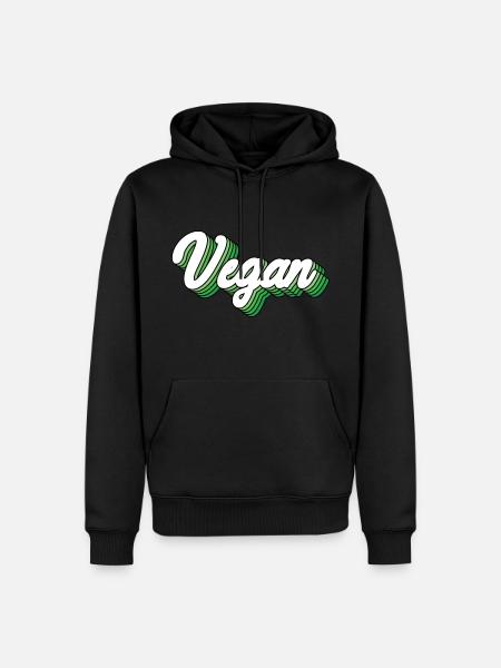Vegan - Men’s Premium Organic Hoodie - black