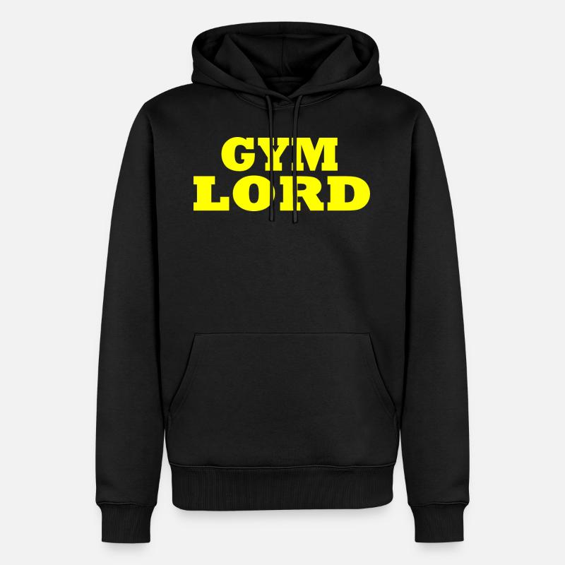 Seigneur du gymnase - Sweat à capuche Premium bio Homme - noir
