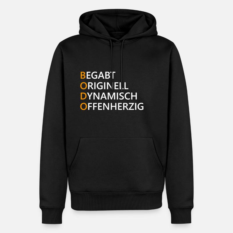 Bodo Name Geschenk - Männer Premium Bio Hoodie - Schwarz