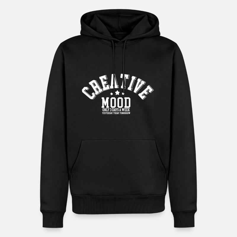 Creative mood - Sweat à capuche Premium bio Homme - noir