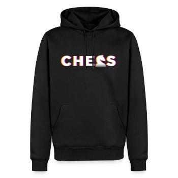 Chess Schach Schachfiguren - Männer Premium Bio Hoodie - Schwarz - Vorne - Nico (187cm)
