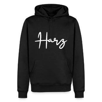 Harz Gebirge Natur - Männer Premium Bio Hoodie - Schwarz - Vorne - Nico (187cm)