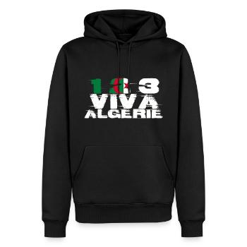 One, two, three, long live Algeria - Men’s Premium Organic Hoodie - black - Front - Nico (187cm)