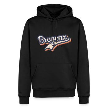 Österreich Bregenz Vorarlberg Vintage Typografie - Männer Premium Bio Hoodie - Schwarz - Vorne - Nico (187cm)
