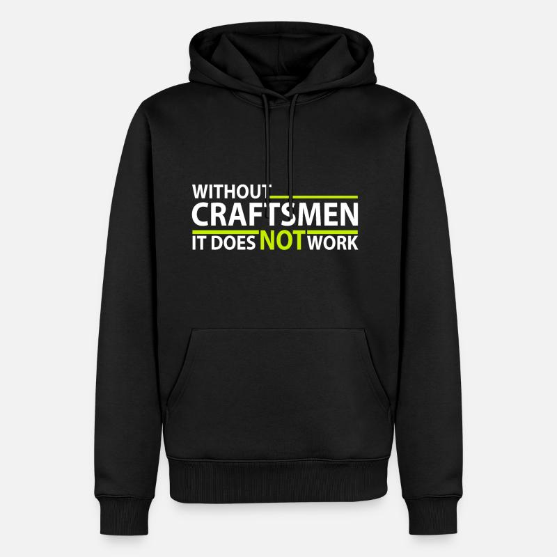 sans Artisan - sans artisan - Sweat à capuche Premium bio Homme - noir