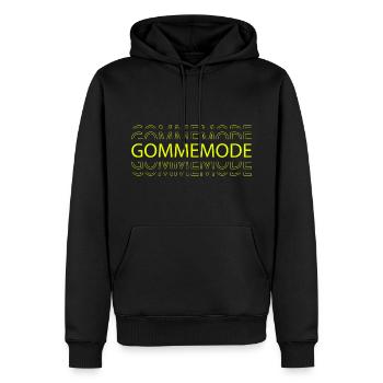 Gommemode - Jugendsprache - Männer Premium Bio Hoodie - Schwarz - Vorne - Nico (187cm)