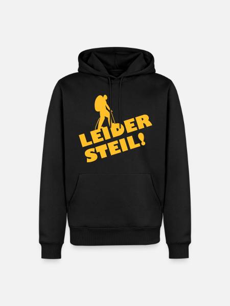 Bergsteiger - Männer Premium Bio Hoodie - Schwarz