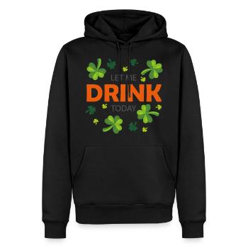 Permettez-moi de boire aujourd'hui - Sweat à capuche Premium bio Homme - noir - Devant - Nico (187cm)
