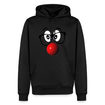 Rudolf mit der roten Nase - Männer Premium Bio Hoodie - Schwarz - Vorne - Nico (187cm)