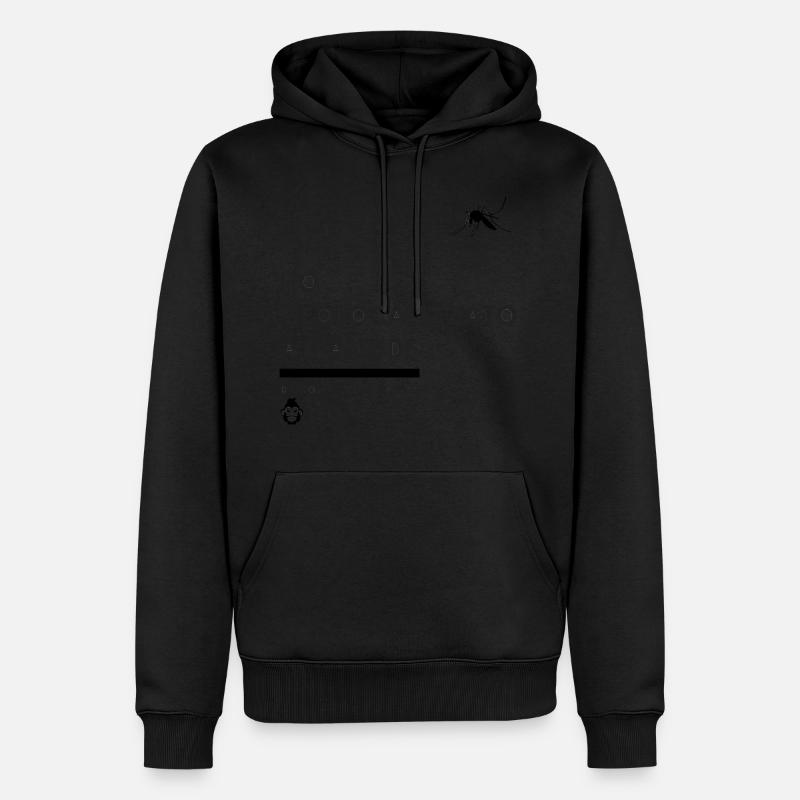 Affe-Dämon - Männer Premium Bio Hoodie - Schwarz