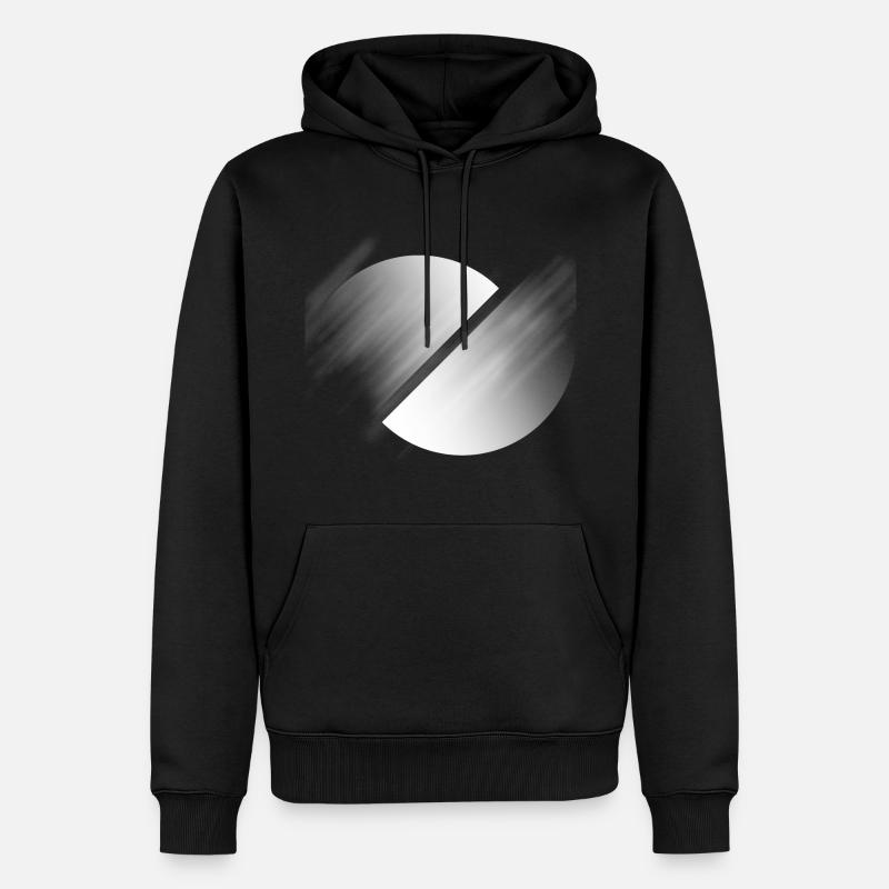 par la nuit - Sweat à capuche Premium bio Homme - noir