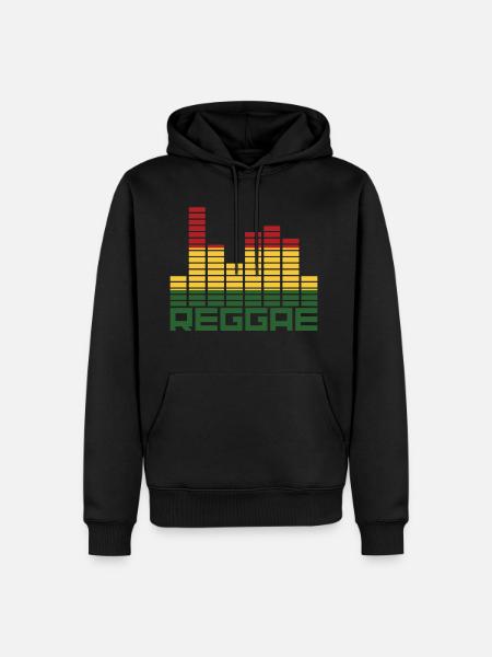reggae - Men’s Premium Organic Hoodie - black