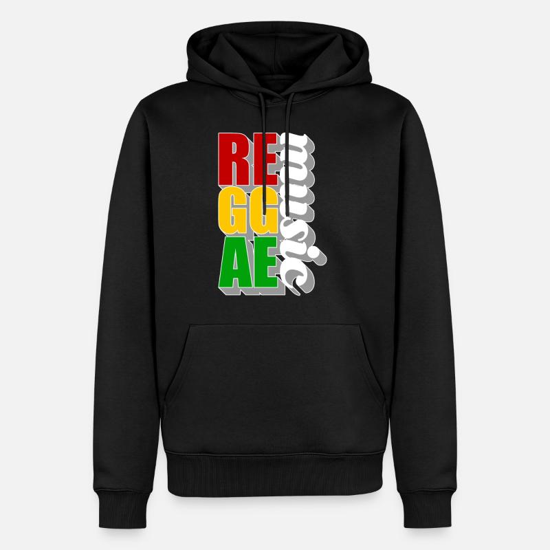 reggae - Sweat à capuche Premium bio Homme - noir