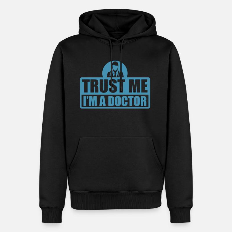 Doktor - Männer Premium Bio Hoodie - Schwarz