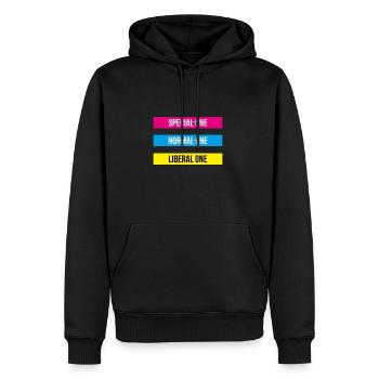 Liberal One - FDP JuLis Junge Liberale Freiheit - Männer Premium Bio Hoodie - Schwarz - Vorne - Nico (187cm)