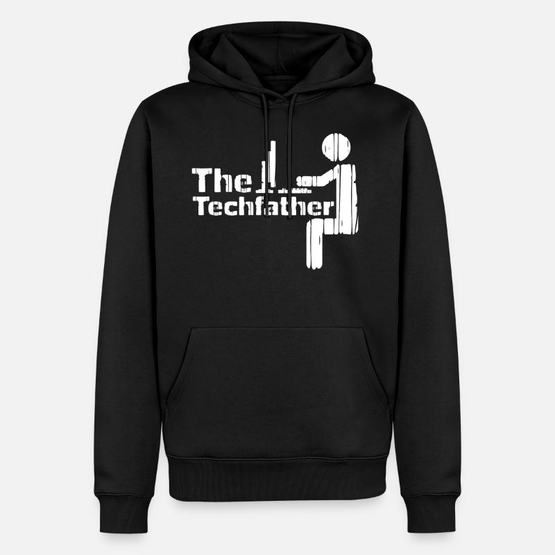 Informatik Papa - Männer Premium Bio Hoodie - Schwarz
