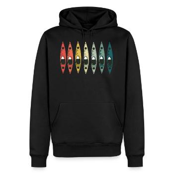 Kajak Verein - Männer Premium Bio Hoodie - Schwarz - Vorne - Nico (187cm)