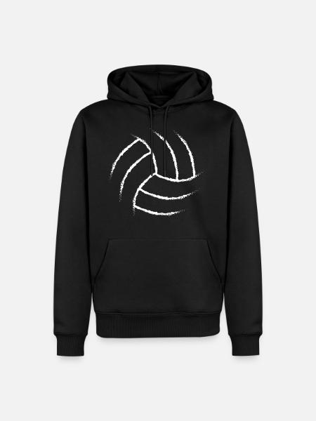 beach-volley - Sweat à capuche Premium bio Homme - noir