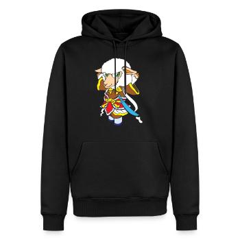 Battle Shepherd Dully - Men’s Premium Organic Hoodie - black - Front - Nico (187cm)
