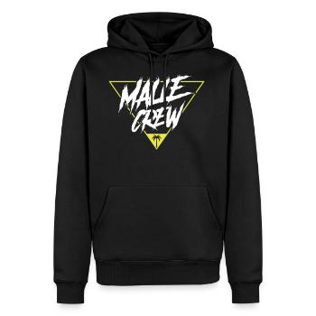 L'équipage de Malle - Sweat à capuche Premium bio Homme - noir - Devant - Nico (187cm)