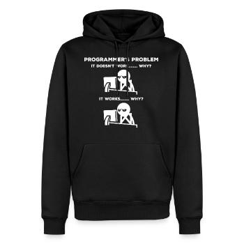 Computer Scientist Problem - Men’s Premium Organic Hoodie - black - Front - Nico (187cm)