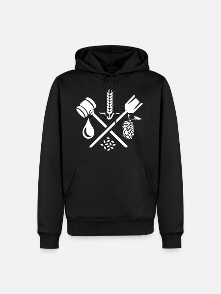 Beer brewing craft - Men’s Premium Organic Hoodie - black