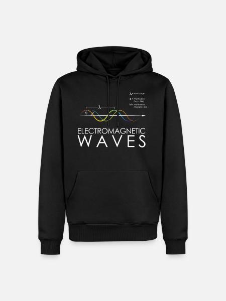 Physics Electromagnetic waves - Men’s Premium Organic Hoodie - black