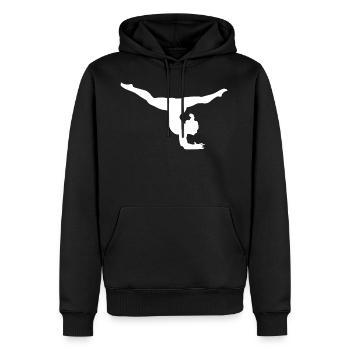 Wettkampf Turnerin - Männer Premium Bio Hoodie - Schwarz - Vorne - Nico (187cm)