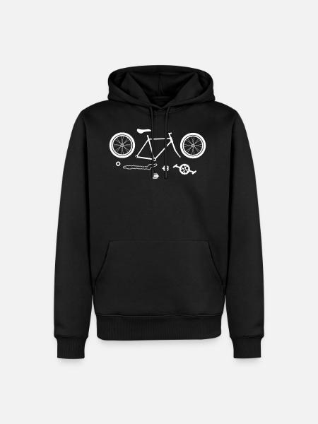 Bicycle mechanic hobbyist - Men’s Premium Organic Hoodie - black