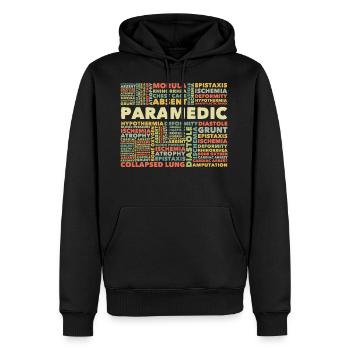 Rettungssanitäter - Männer Premium Bio Hoodie - Schwarz - Vorne - Nico (187cm)