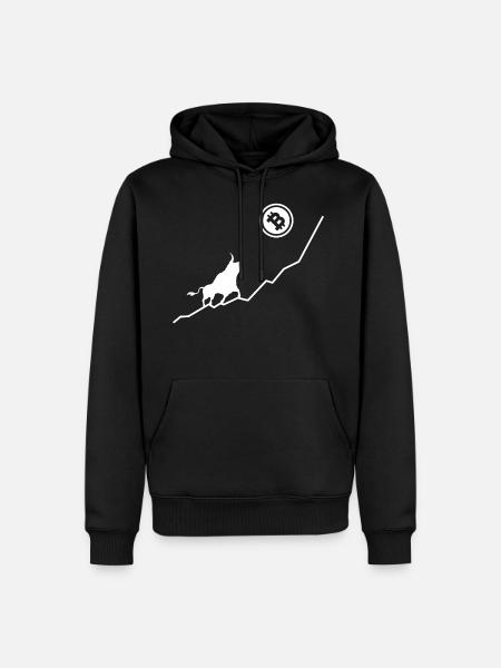 Bull Bitcoin - Men’s Premium Organic Hoodie - black