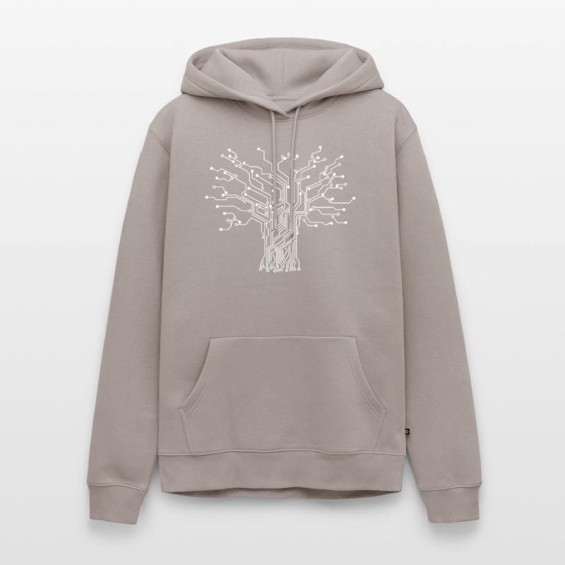 Electronic Technician Binary Tree Men’s Premium Organic Hoodie