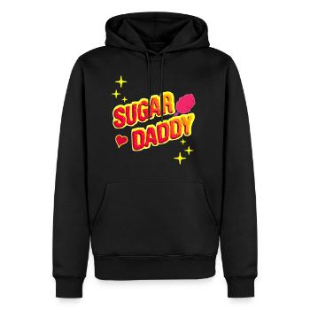 Sugar Daddy - Lustige Geschenkidee - Männer Premium Bio Hoodie - Schwarz - Vorne - Nico (187cm)