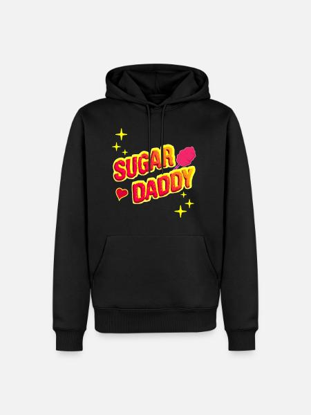 Sugar Daddy - Funny Gift Idea - Men’s Premium Organic Hoodie - black