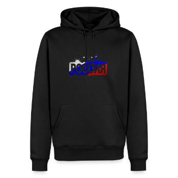 Russia - Männer Premium Bio Hoodie - Schwarz - Vorne - Nico (187cm)