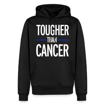 Cancer - Männer Premium Bio Hoodie - Schwarz - Vorne - Nico (187cm)