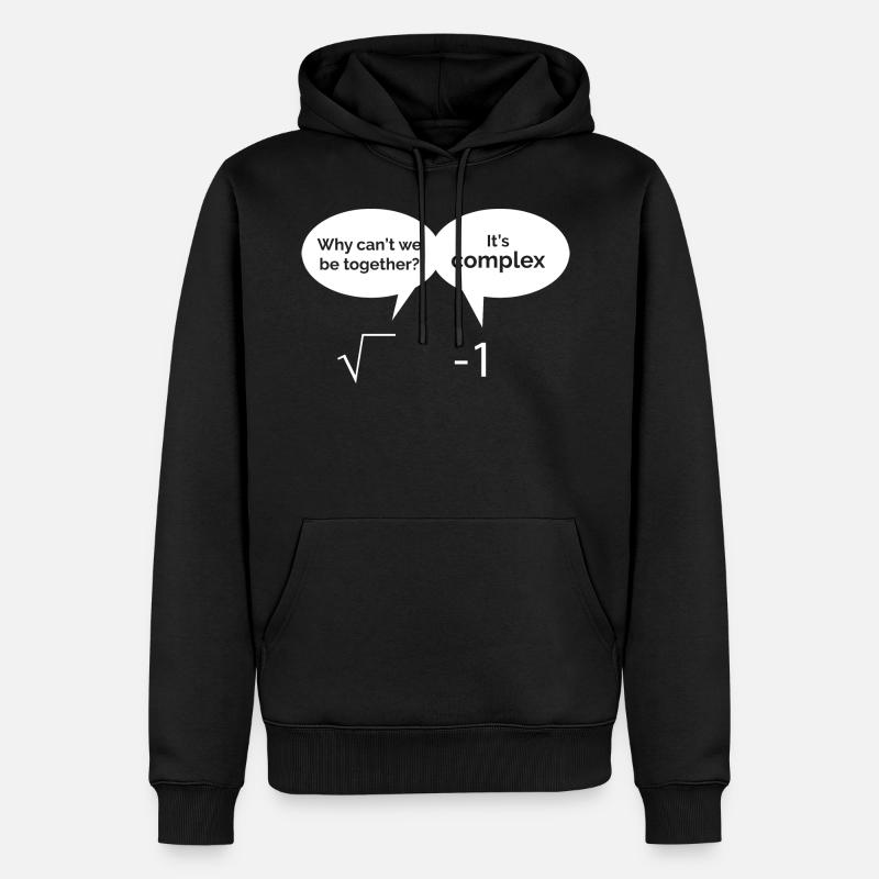 Math is complex - Men’s Premium Organic Hoodie - black