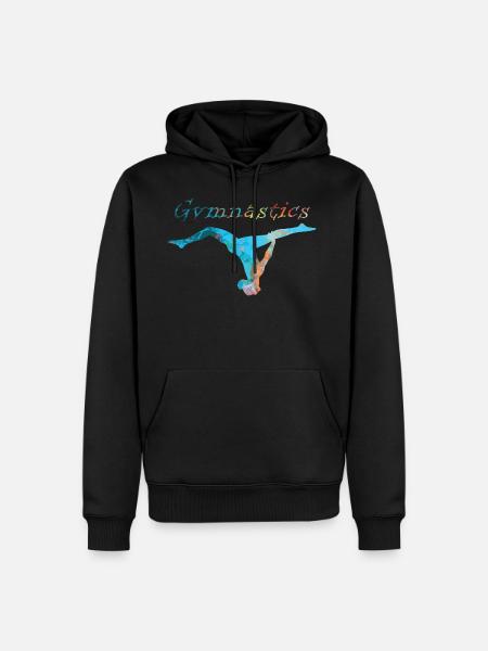 Gymnastics art - Men’s Premium Organic Hoodie - black