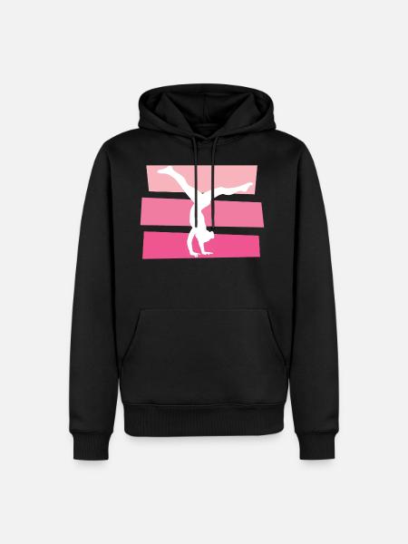 gymnastique - Sweat à capuche Premium bio Homme - noir