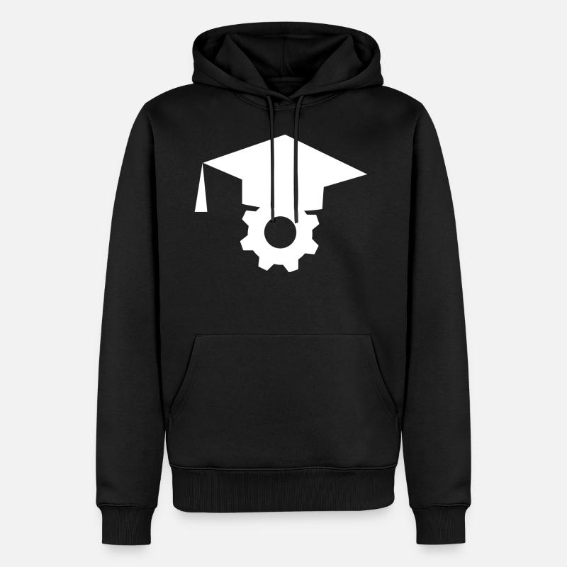 Maschinenbauer Abschluss - Männer Premium Bio Hoodie - Schwarz
